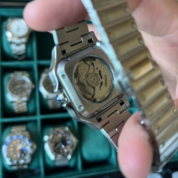 Seiko Mod: Santos Light Green - Picture 4 of 7